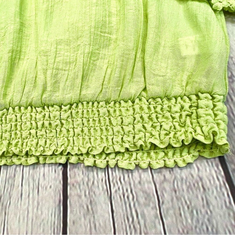 CABLE & GAUGE Elastic Waist, Lace Detail, Blouse-NWT - Picture 6 of 10